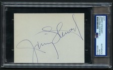 Jimmy Stewart signed autograph 3x4.5 cut Actor It's a Wonderful Life PSA Slabbed
