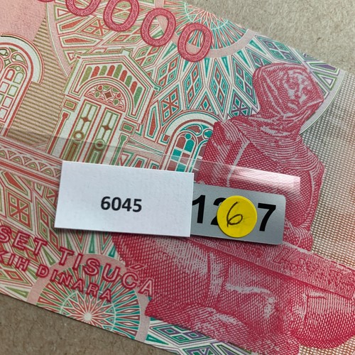 Banconota 50000 Dinara Croata Croazia Valuta Scienziato Cartamoneta - Foto 5 di 5