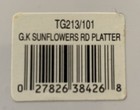 Gracey Knight Sakura Evolution Sunflowers Round Melamine Platter Tray -15-1/2” — photo 6