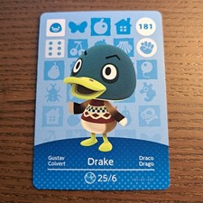 Nintendo Animal Crossing Drake 181 Amiibo ...