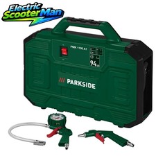 Parkside 1100W Portable Air Compressor 8 Bar Max Blowing Inflating