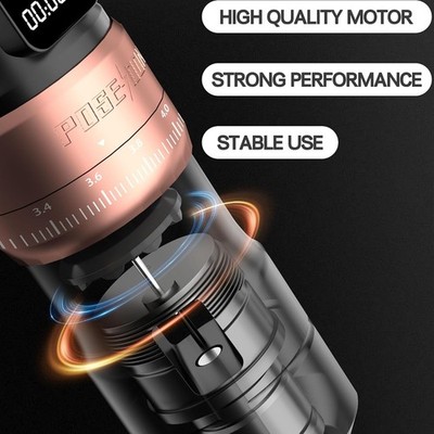 Poseidon Tattoo Gun Kit Wireless Machine Kit 7 Strokes Length with