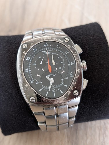 Seiko Sportura Kinetic Chronograph 7L22-0AD0 - USED - Foto 1 di 17
