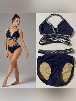 Second Skin Custom solo dance costume convention contemporary blue SA adult