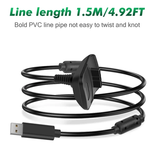 2x Rechargeable Battery Pack Charger Cable Dock For Xbox 360 Wireless Controller - Picture 12 of 12