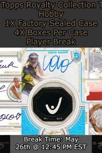 2024 Topps Royalty Collection Tennis 1X Case Player BREAK #6