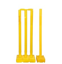 Plastic Cricket Stumps Set 4 Stumps + 2 Bails + 2 Stand For 8 to 15 year KIDs US
