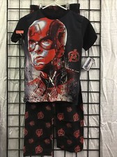 Marvel Kids Captain America 2 Piece Pajama Set Size 14