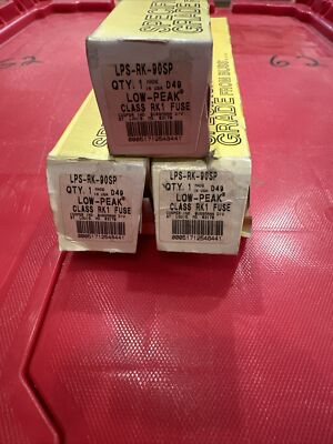 3 Lot - COOPER BUSSMANN LPS-RK-90SP FUSE, 90A 90 AMP