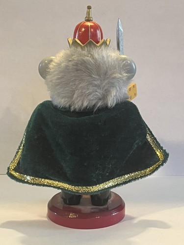 Mouse King Wooden Nutcracker 7” Tall Crescent Enterprises - Picture 2 of 9