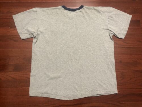 VINTAGE 90's WEST VIRGINIA UNIVERSITYT SHIRT MENS XL GRAY WVU MOUNTAINEERS e - Picture 3 of 4