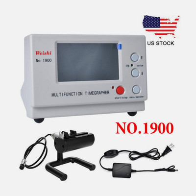 No.1900 Weishi Timegrapher Mechanical Watch Timing Machine Multifunction US Plau