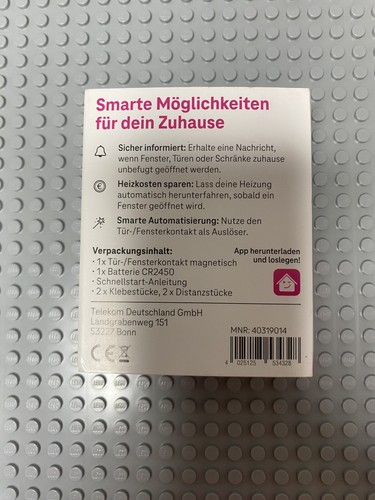 Magenta Smarthome Tür-/Fensterkontakt magnetisch - NEU - - Bild 2 von 2