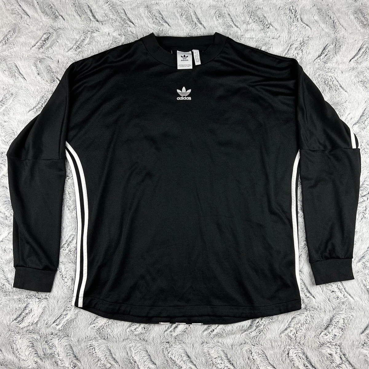adidas Originals Authentic Stripe Jersey Long Sleeve Men s Size XL
