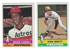 1976 Topps Baseball Singles #401 to #500 complete your set