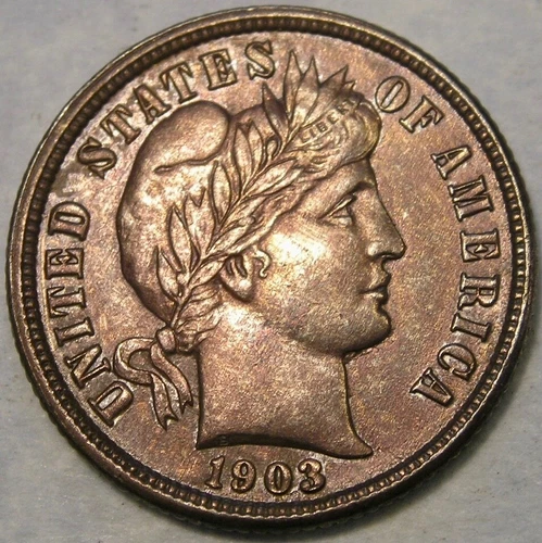 1903 O BARBER LIBERTY HEAD SILVER DIME SCARCE DATE BEAUTIFUL CRISP SHARP DETAILS