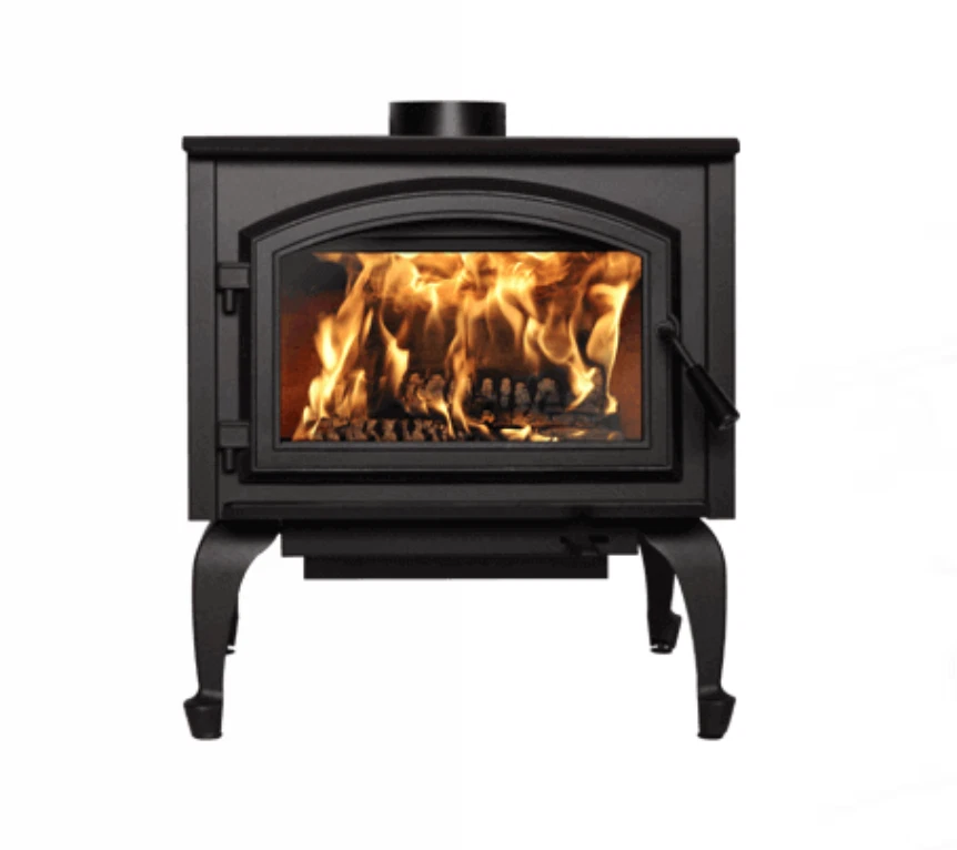 Empire, Gateway 1700 Wood Stove, 65,000 BTUu0026#039;s, Black Door u0026amp; Legs |  eBay