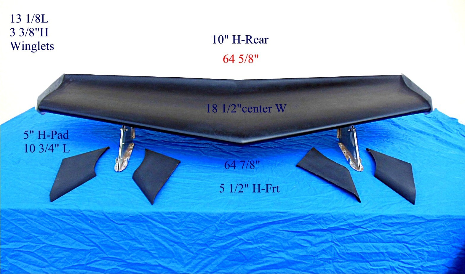 Rear Replica Winglets LP500 Style For Lamborghini Countach 1981-1989