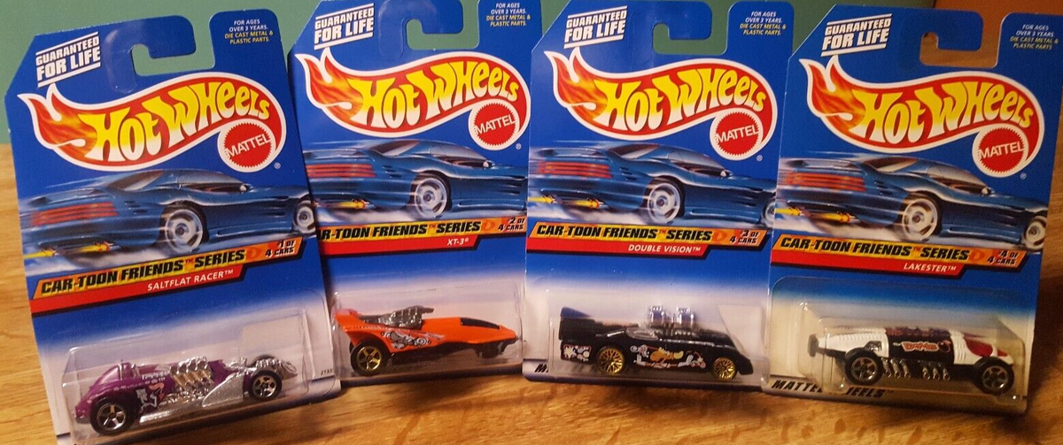 ミニカー Hot Wheels 1999 Lakestar Hot Wheels 1999 Car Toon Friends Series Complete 4 Car Set 1:64