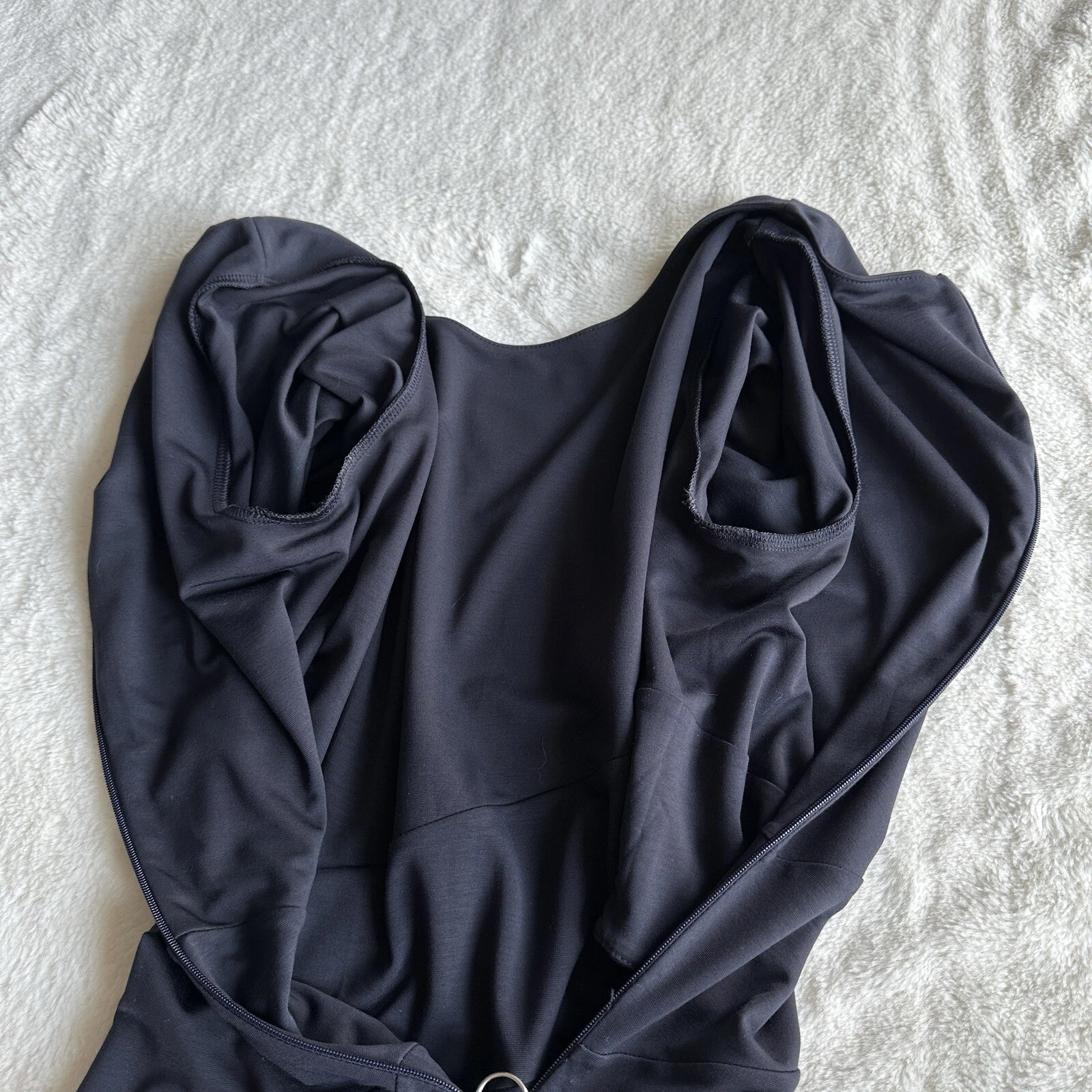 Abito Bodycon T by Alexander Wang Midnight Navy Lux Ponte Cut Out Midi L