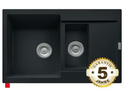 Franke Maris MRG 651-78 Black Matt  114.0627.287  Granitspüle Exzenterbetätigung