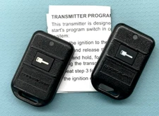 2x NICE CODE ALARM USED REMOTE START FOB FCC ID: ELVATCC w/ programming