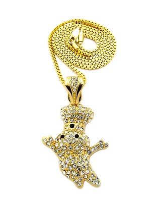 MENS HIP HOP DOUGH BOY PENDANT 2MM 24