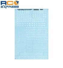 Microscale Industries HO Letters/Numbers Roman/Wht MSI90001