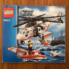 LEGO CITY 60013 Coast Guard Helicopter 100% Complete, With Instructions, No Box