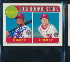2018 Topps Heritage Rookie Stars #135 Raudy Read Nationals Signed Autograph HS33