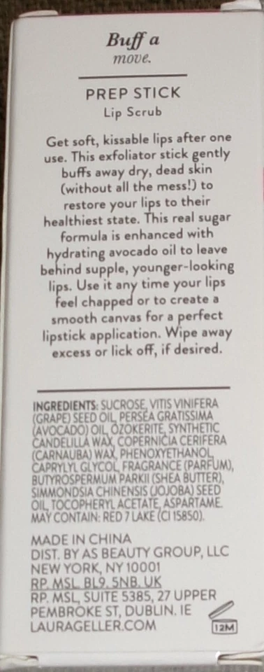 Laura Geller Prep Stick скраб для губ - 0,16 унц - новый в коробке - Изображение 4 из 4