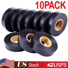 Electrical Tape Wire Harness Wiring (10-Pack, Black, 6M) auto truck