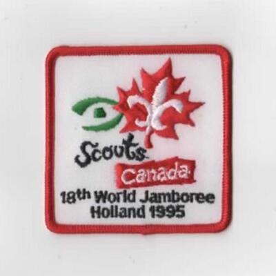 1995 18th World Jamboree Holland Scouts Canada RED Bdr. [ND-3638]