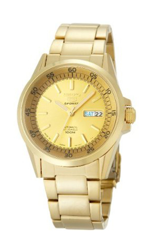 Seiko-5-Sports-Men-Automatic-Gold-Tone-100m-Watch-Made-In-Japan-SNZH22-SNZH22J1
