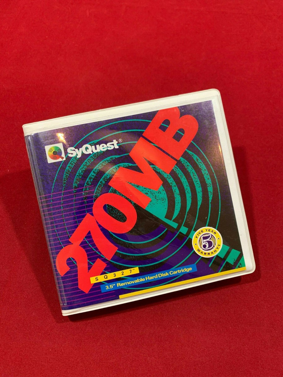 NEW! SyQuest SQ327 disk – 270 MB. Compatible with SQ310 disk