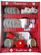 CAMPBELL KIDS Soup Cooking dish dinner play set Children Made in USA Chilton Toy