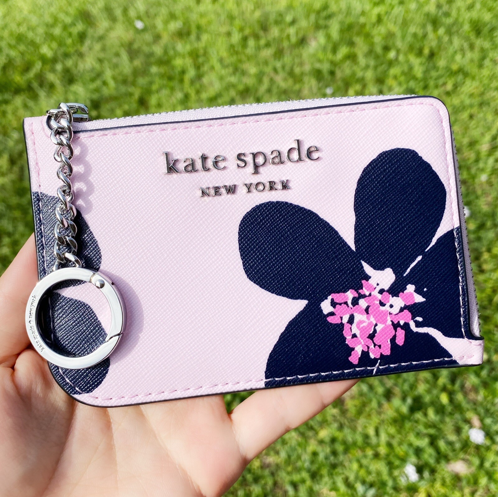 id holder keychain kate spade