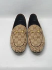 Gucci Jordaan Supreme Canvas Horsebit Loafer size 36.5