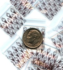 100 Apple Baggies 0.75 x 0.75" Ice Cream Cones mini zip bags 3434 minizips