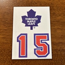 1989 Topps Hockey Helmet Stickers # 13 Toronto Maple Leafs H2