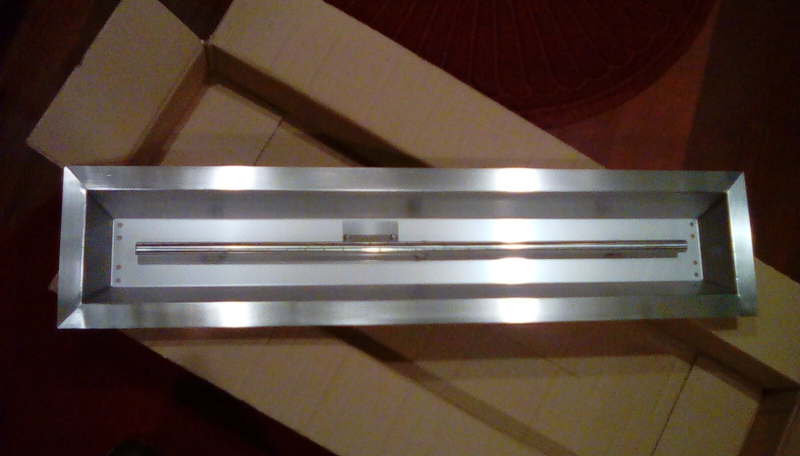 STANBROIL F003-36-SS 36" LINEAR TROUGH DROP-IN FIRE PIT & BURNER - NIB