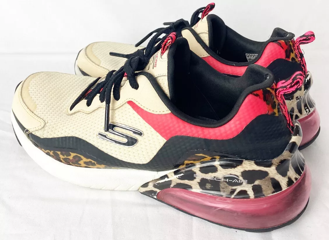 Skecher Air Size 7.5 Womens Super Galaxy Leopard Sneakers Shoes eBay