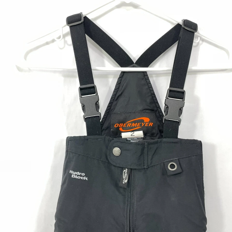 Babero Obermeyer Hydro Block I-Grow esquí nieve general niños talla 2 negro aislado Foto 3 de 4