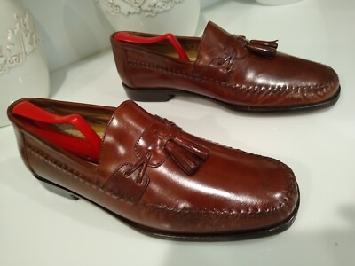 Nunn Bush Leather Slip On Loafers Brown Sz 10 Nunn Bush Stark Leather Moc Toe Slip-On Shoes, Cognac - Tan  main image 3