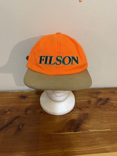 Filson Blaze Orange Vintage Hat Made In 