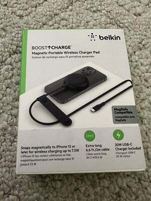 belkin boost up charge portable wireless charger pad with magsafe