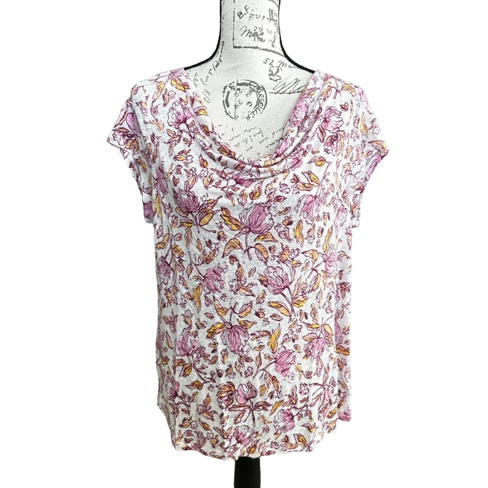 Linen Casual Floral Tops for Women