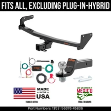 For 2022 Kia Niro Trailer Hitch 4 Pin Wiring 2" Ball Excl Plug-In-Hybrid Curt 2K