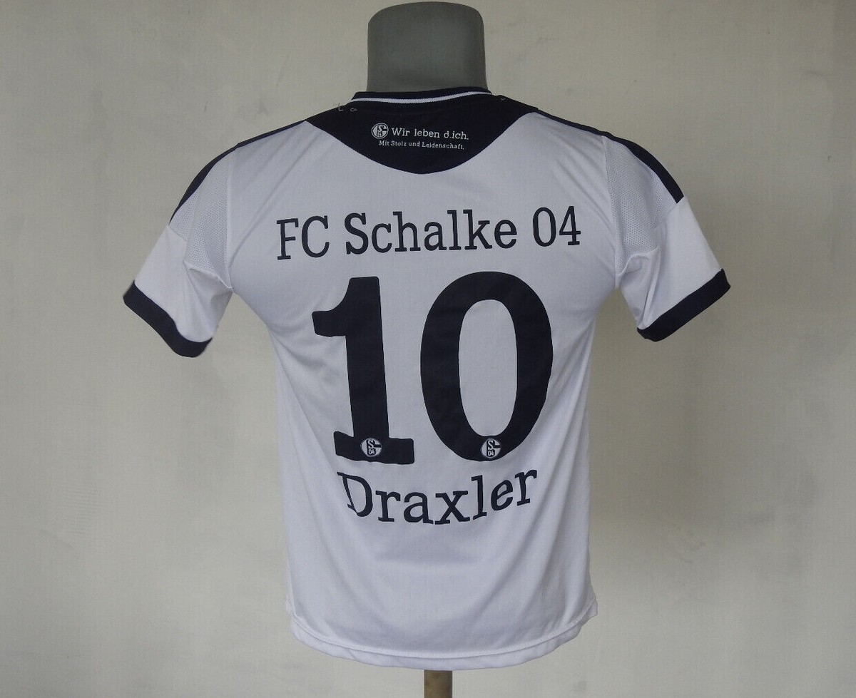 FC Schalke 04 2013 Away FAN Jersey #10 Draxler White Shirt