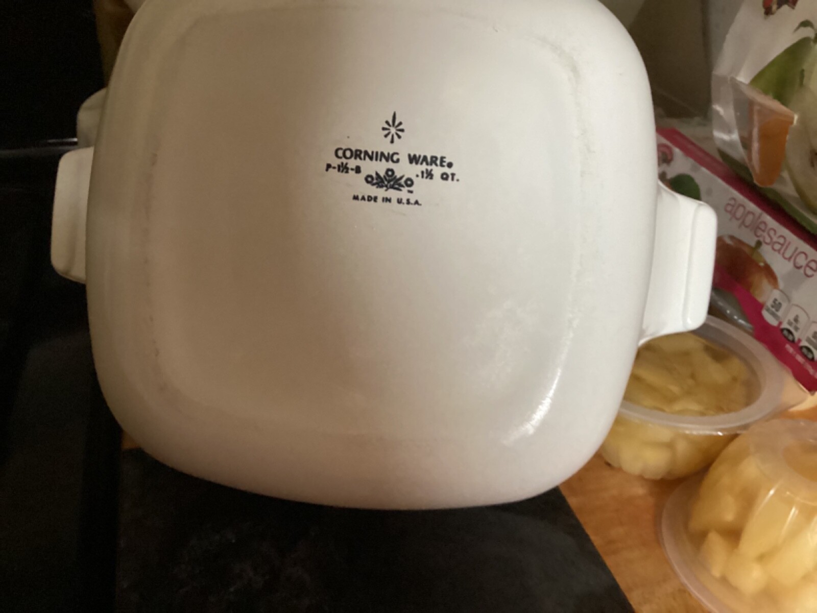 Corning Ware Baking Dish P1B Blue Cornflower 1 Quart & Lid Casserole